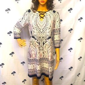 Brand New Sandra Darren Black/Blush Washable Dress